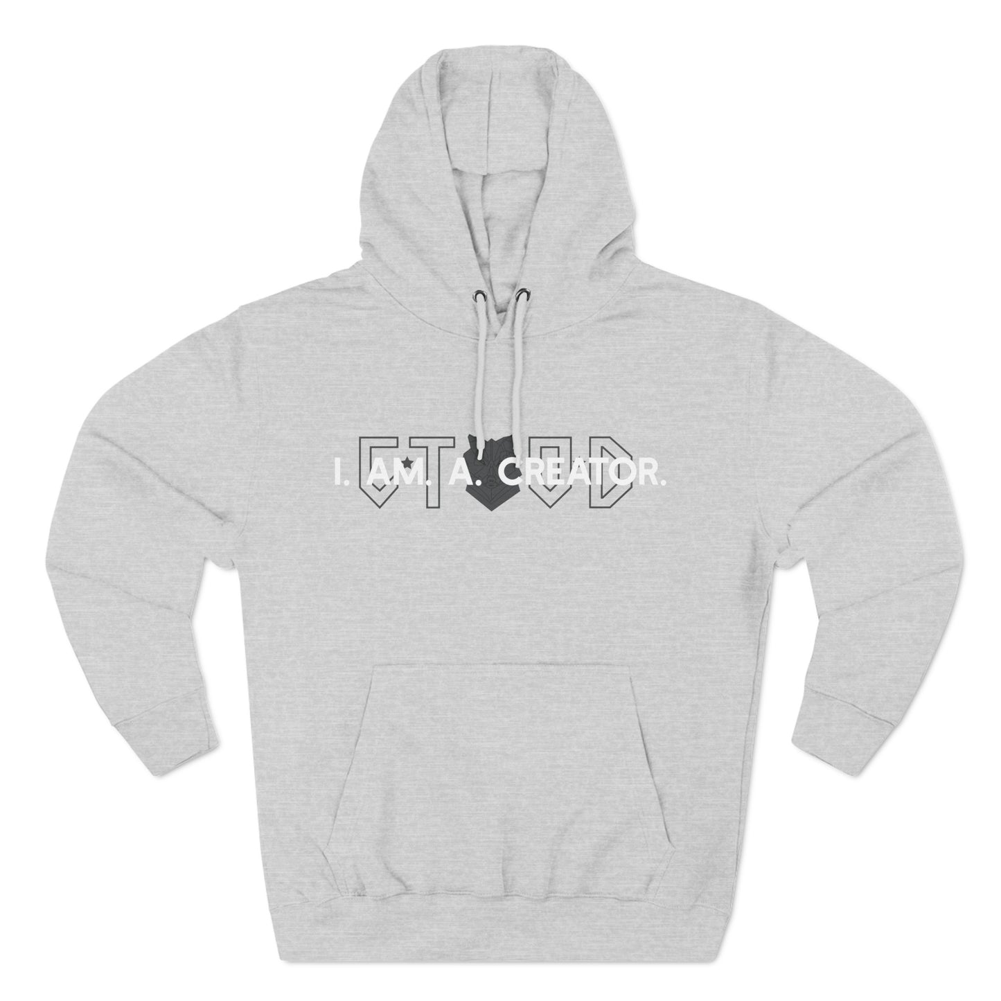 Three-Panel Fleece Hoodie