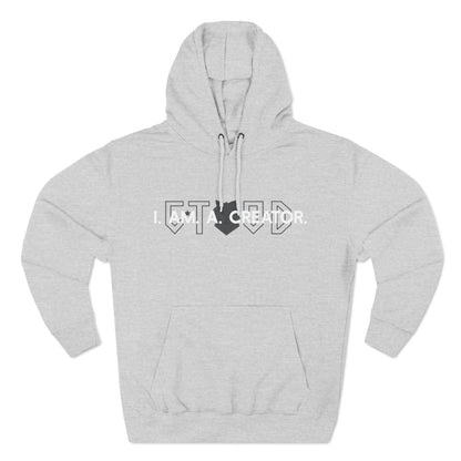 Three-Panel Fleece Hoodie